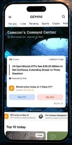 Gemini prediction markets app
