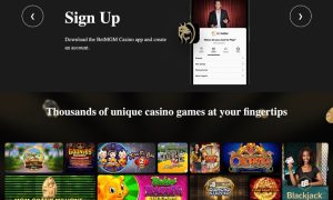 BetMGM Casino Landing Page Features Jon Hamm on Cell Phone and Online Casino Games