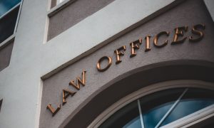 Words Law Offices Hang on Building Facade
