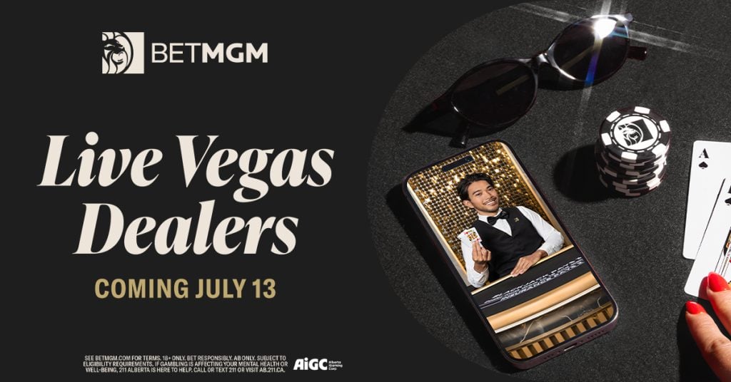 BetMGM Casino Alberta Live Vegas Dealers Promo Image July 2026
