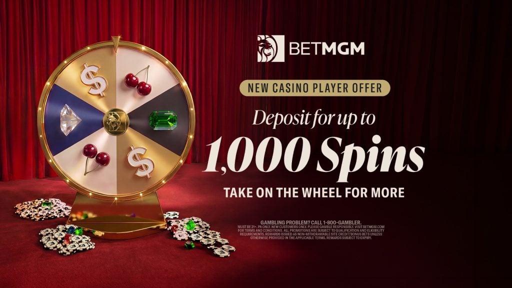 BetMGM Casino Spin the Wheel Feature in PA Welcome Offer July 2026
