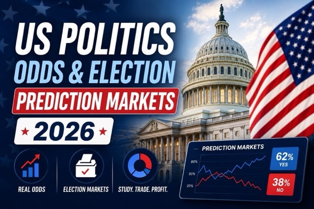 US Politics Odds & Election Prediction Markets 2026
