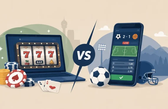 Online Sports Betting and Casino Gaming in Alberta: The Key Differences