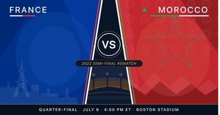 France vs Morocco World Cup quarter-final prediction July 9 2026
