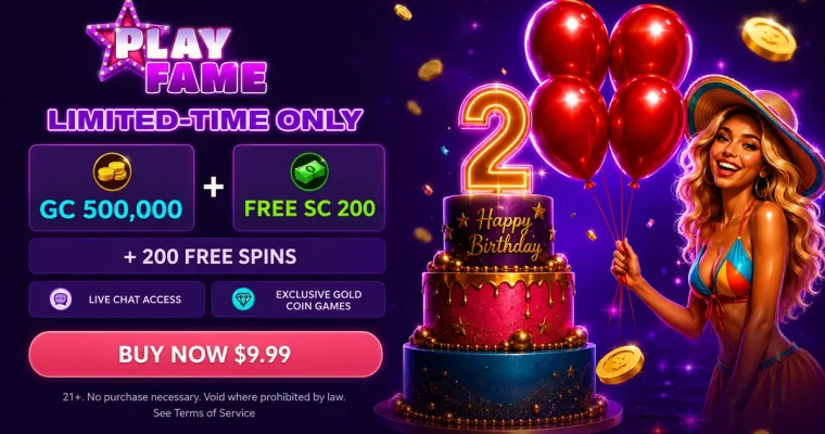 Best sweepstakes casino promo of 2026 PlayFame
