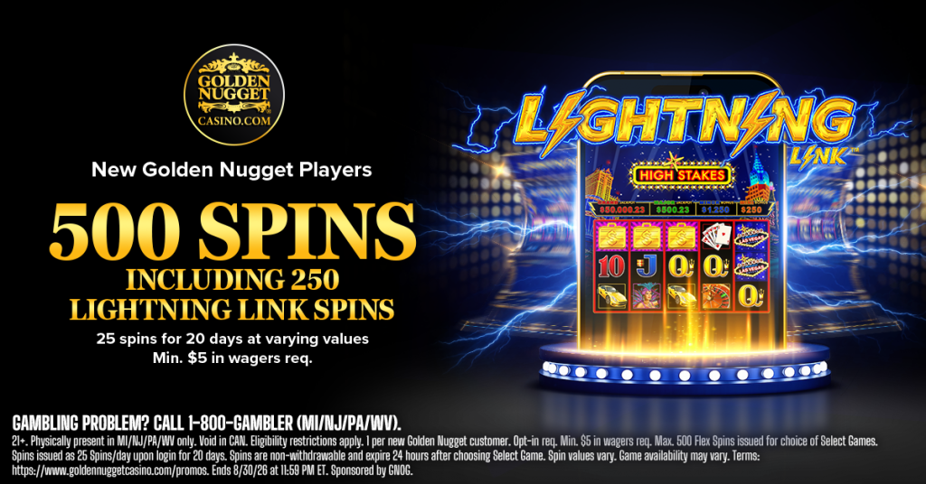 Golden Nugget Casino Welcome Offer August 2026