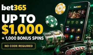 bet365 Casino welcome offer with up to $1,000 and 1,000 bonus spins.