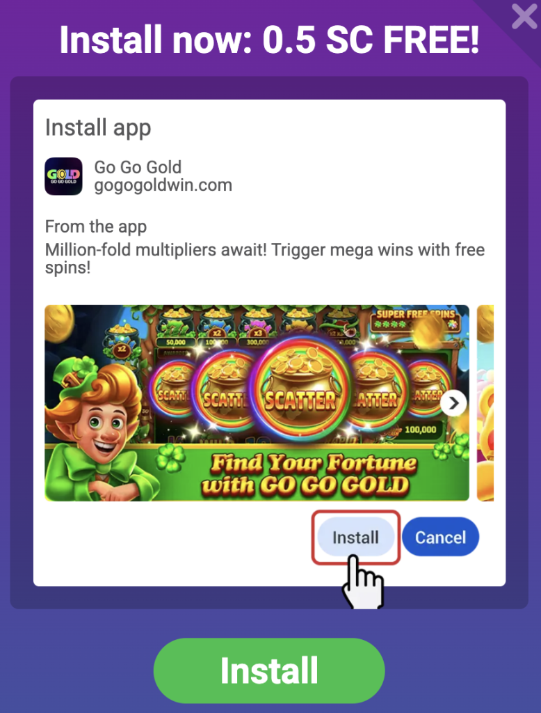 gogo gold free sweeps coins usa