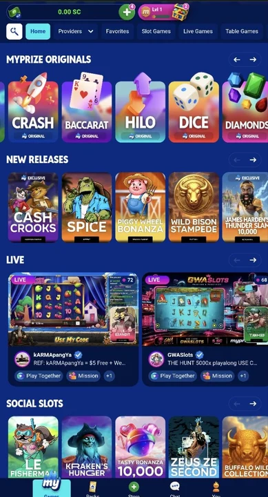 MyPrize mobile screenshot