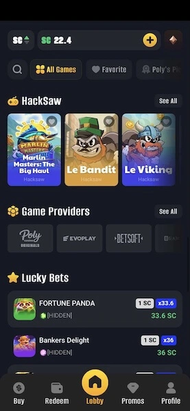 Poly Casino game library