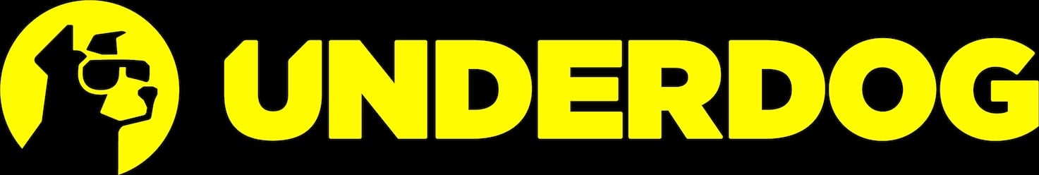 Underdog Predict Logo Yellow on Black