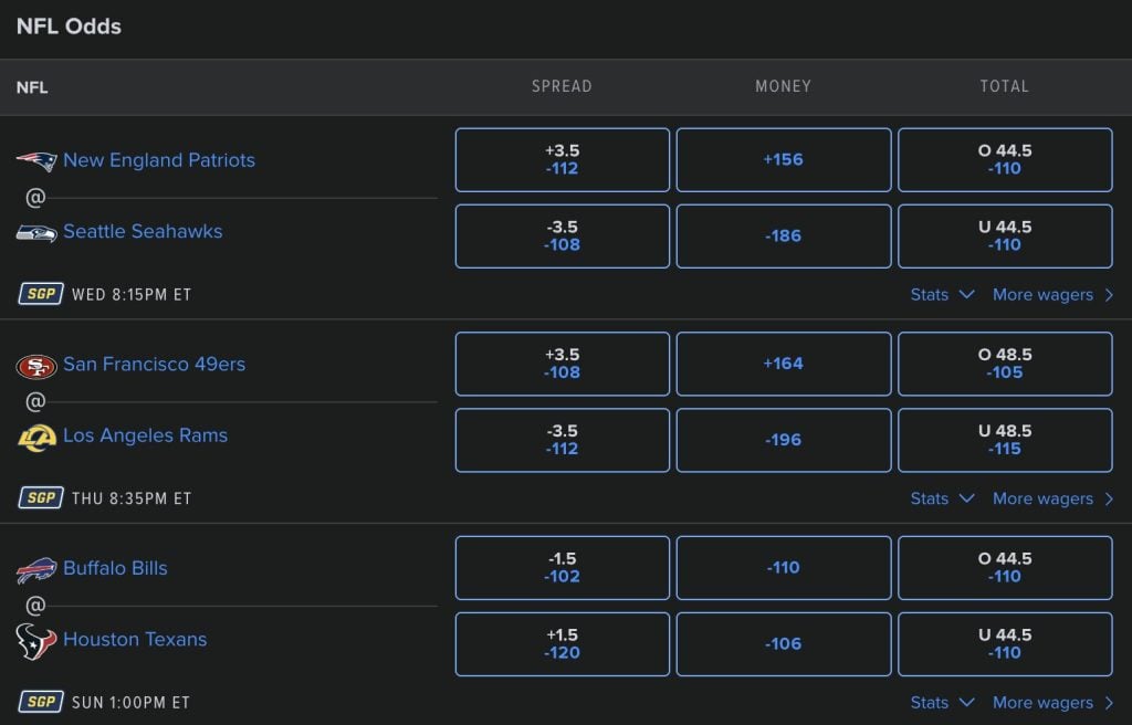 NFL Week 1 Best Bets