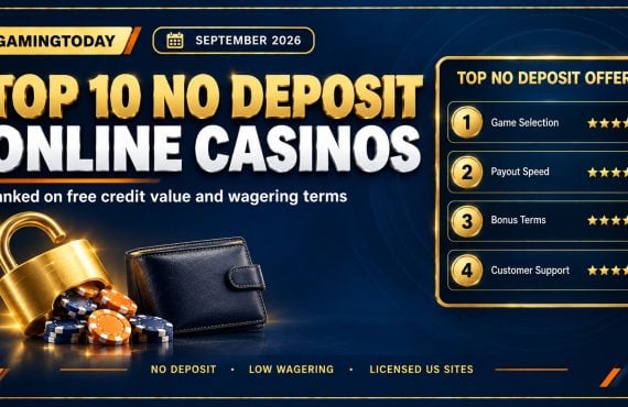 Top 10 Online Casinos No Deposit September 2026
