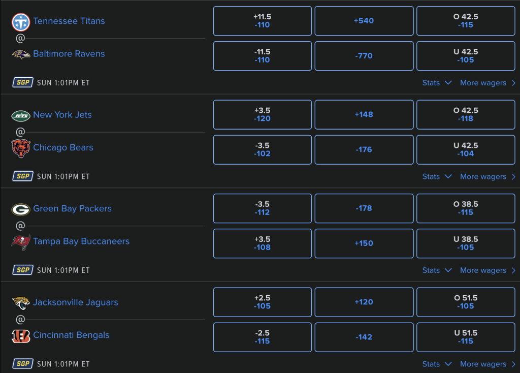 nfk week 4 best bets