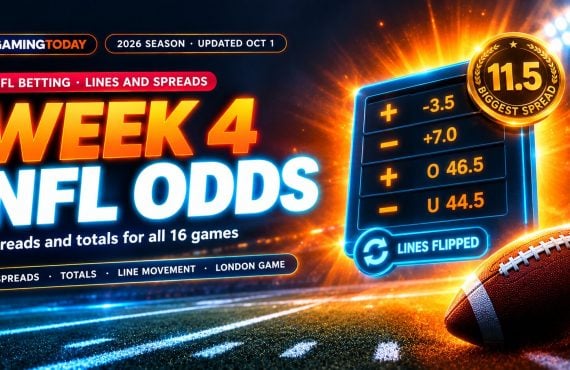 NFL Week 4 Odds 2026: Lines and Spreads for All 16 Games