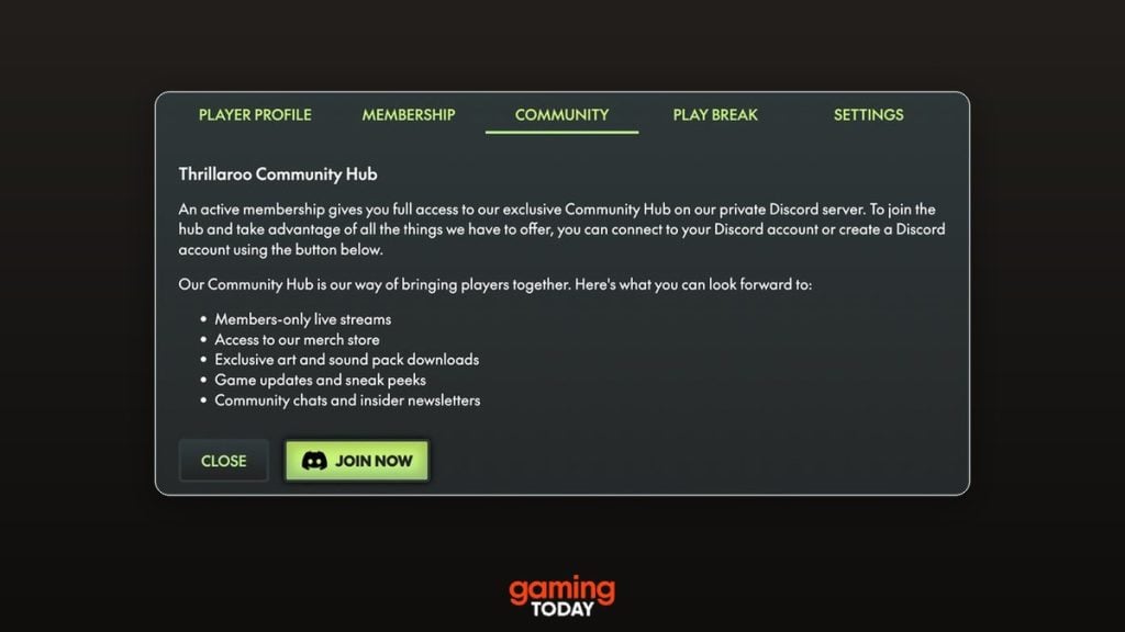 Thrillaroo Community Hub Discord server