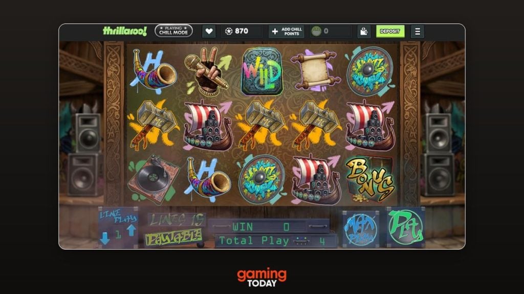 Viking Verse Lockdown slot gameplay at Thrillaroo