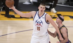 Nikola Jokic #15 of the Denver Nuggets