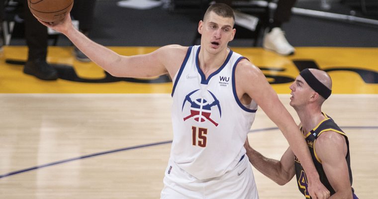Nikola Jokic #15 of the Denver Nuggets