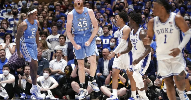 North Carolina-Duke is expected to be a high-scoring game in the Final Four. (AP Photo/Gerry Broome)