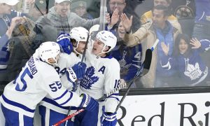 Ontario bettors can celebrate like the Maple Leafs with no taxes on their winnings. (AP Photo/Charles Krupa)