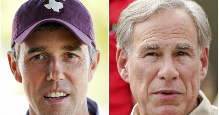Beto O'Rourke, Gregg Abbott, Texas sports betting