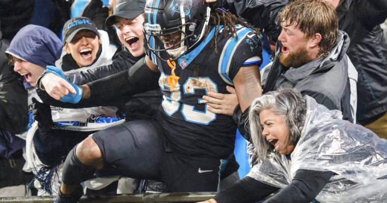 Carolina Panthers running back D'Onta Foreman , nc sports betting