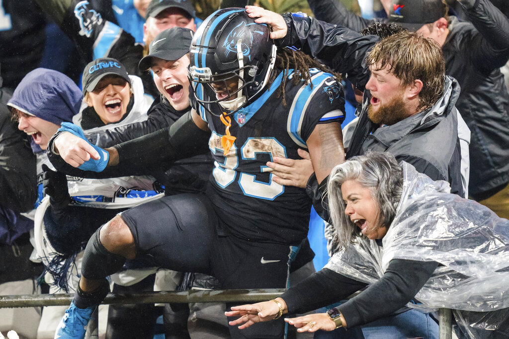 Carolina Panthers running back D'Onta Foreman , nc sports betting