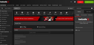 Betsafe Sportsbook Desktop Site