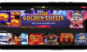 Chumba Casino on iphone landscape mode