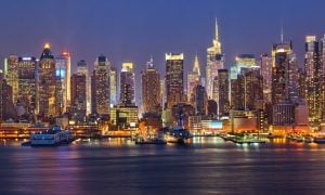 Manhattan at night