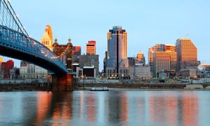 Cincinnati, Ohio Skyline.