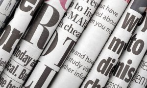 Newspaper headlines