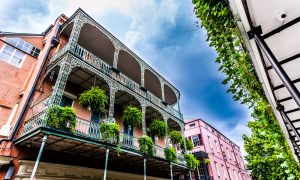 old New Orleans houses in french Quarter
