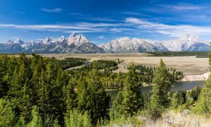 Views of the Grand Teton National Park and the Snake River, Wyom
