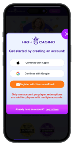 High 5 sign-up