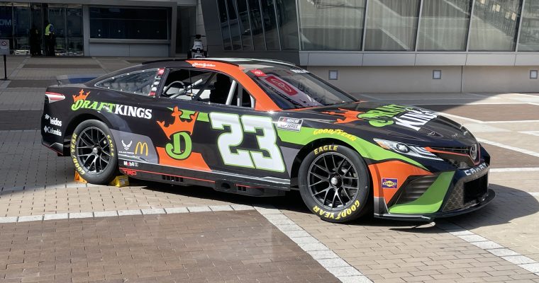 Greg Olsen Gets DraftKings Underway in NC With First Bet at NASCAR Hall of Fame