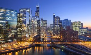 Illinois Governor JB Pritzker signed a new budget, which also increases the Illinios sports betting tax rate. (Shutterstock/Rudy Balasko)