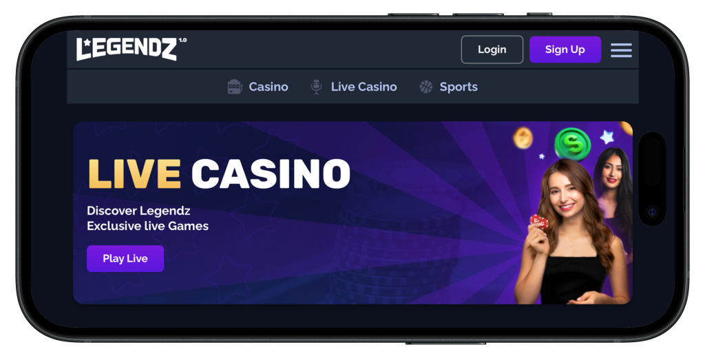 Legendz Social Casino Games on Mobile