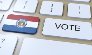 Missouri sports betting campaign with facts and polls.