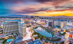 Nevada reported a slight decrease in sports betting handle with wagers of $712.3 million in February, down from a strong start to the year. (Shutterstock/Sean Pavone)