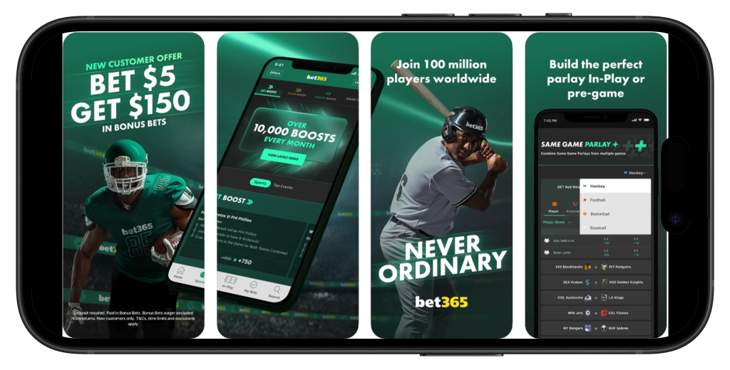 New bet365 sports app