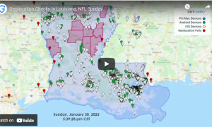 Geocomply Louisiana sports betting first weekend