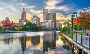 Rhode Island demonstrated signs of improvement by showcasing a significant month-to-month upswing in December revenue. (Shutterstock/Sean Pavone)