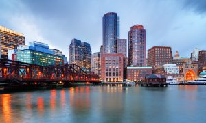 Skyline Cityscape in Boston, Massachusetts