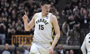Wooden Award odds feature Purdue center Zach Edey favored to win over North Carolina guard RJ Davis and Tennessee guard Dalton Knecht.