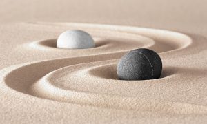 Yin yang black white dichotomy options