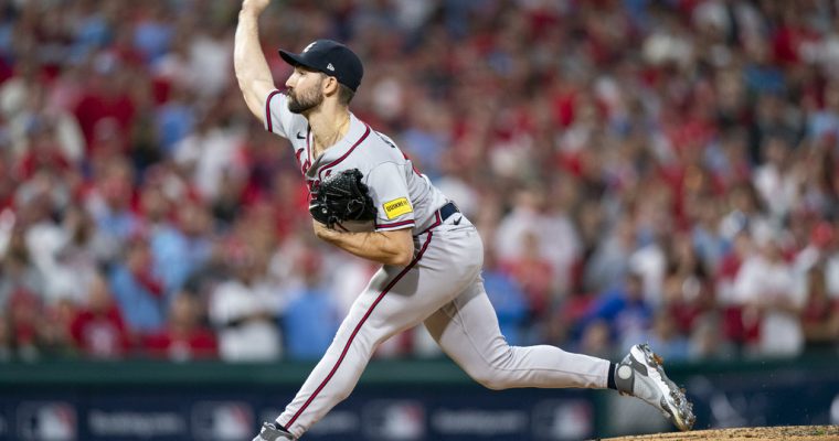 Atlanta Braves starting pitcher Spencer Strider goes against the Philadelphia Phillies in a 2023 NLDS game