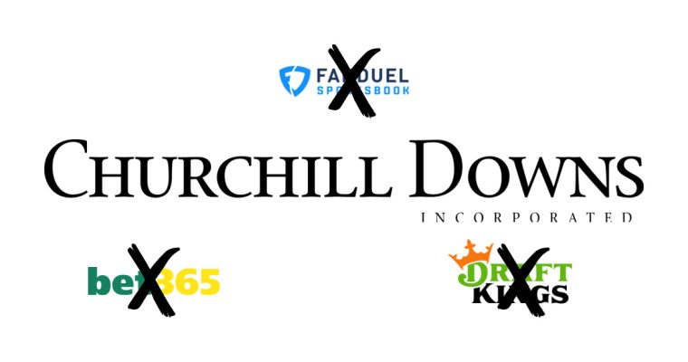 Churchill Downs no brands for retail sportsbooks.