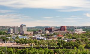 A daytime view of downtown Colorado Springs in Colorado